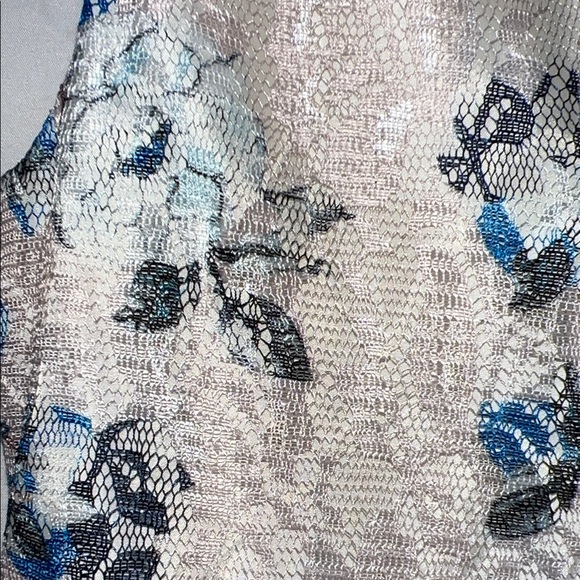 Elegant Pink and Blue Floral Kids Dress - Picture 10 of 12